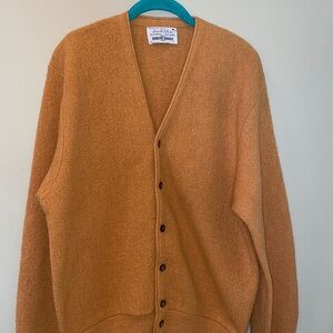 Arnold Palmer VTG Robert Bruce Men's Mustard Gold Grandpa ‘60’s Sweater Size L